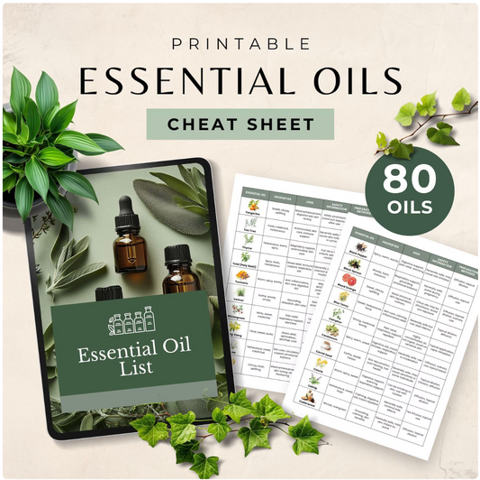 80+ Herbal Essential Oil Cheatbook